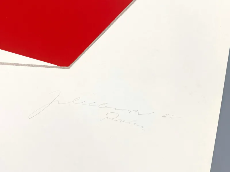 Pamono Joachim Albrecht, Red Electron, 1968, Screenprint> Abstraction
