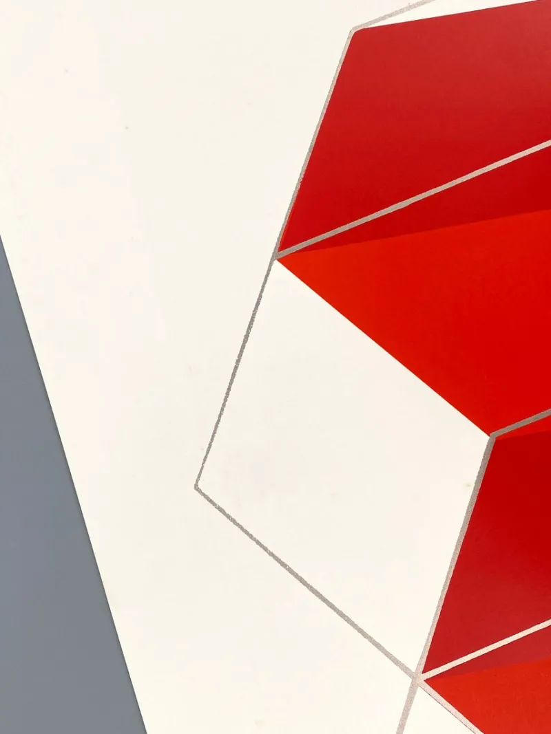 Pamono Joachim Albrecht, Red Electron, 1968, Screenprint> Abstraction