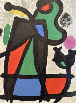 Pamono Joan Miró, Abstract Composition, Lithograph, 1963> Prints & Multiples