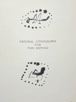 New Pamono Joan Miró, Drawings and Lithographs from Papeles De Son Armadans, 1959, Lithograph