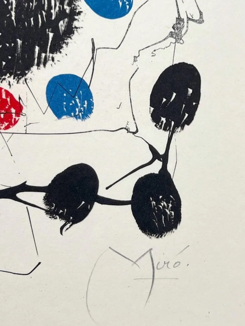 New Pamono Joan Miró, Drawings and Lithographs from Papeles De Son Armadans, 1959, Lithograph