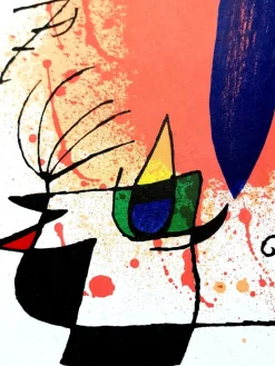 Outlet Pamono Joan Miro - Original Abstract Lithograph 1981