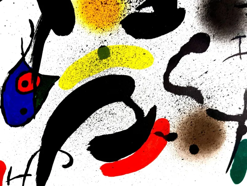 Pamono Joan Miro - Original Abstract Lithograph 1981