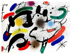 Pamono Joan Miro - Original Abstract Lithograph 1981