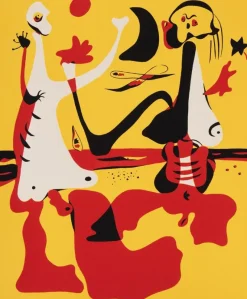 Pamono Joan Miro, Day and Night at the Beach, Screen Print> Surrealist