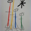 Pamono Joan Miro, Surreal Family with Star, Signed Lithograph in Colors> Prints & Multiples|Surrealist