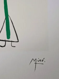 Pamono Joan Miro, Surreal Family with Star, Signed Lithograph in Colors> Prints & Multiples|Surrealist