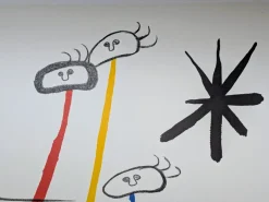 Pamono Joan Miro, Surreal Family with Star, Signed Lithograph in Colors><noscript><img width=