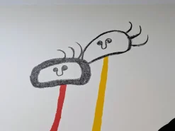 Pamono Joan Miro, Surreal Family with Star, Signed Lithograph in Colors><noscript><img width=