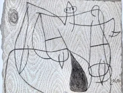 Pamono Joan Miro, Woman, 20th Century, Lithograph> Surrealist