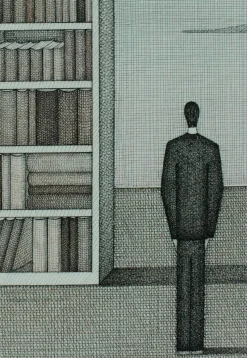 Outlet Pamono Joanna Wiszniewska Domańska, Library in the Clouds, Drawing on Paper, 2017