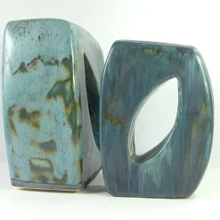 Clearance Pamono Joanna Wysocka, Handmade Pottery Glazed Sculptures, Ceramic, Set of 2