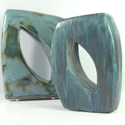 Clearance Pamono Joanna Wysocka, Handmade Pottery Glazed Sculptures, Ceramic, Set of 2
