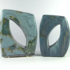 Clearance Pamono Joanna Wysocka, Handmade Pottery Glazed Sculptures, Ceramic, Set of 2