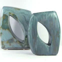 Clearance Pamono Joanna Wysocka, Handmade Pottery Glazed Sculptures, Ceramic, Set of 2