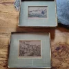 Sale Pamono John Leech, Hunting Caricature Illustrations, 1850s, Lithographs, Framed, Set of 2