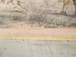 Sale Pamono John Leech, Hunting Caricature Illustrations, 1850s, Lithographs, Framed, Set of 2