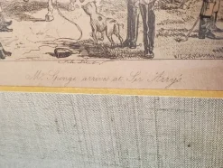Sale Pamono John Leech, Hunting Caricature Illustrations, 1850s, Lithographs, Framed, Set of 2