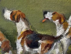 Pamono John Theodore Kenney, Red Coat Huntsman wwith Hound Dogs, 1957, Oil Painting, Framed><noscript><img width=