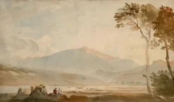 Outlet Pamono John Varley OWS, Snowdon, Wales, Early 19th Century, Watercolour