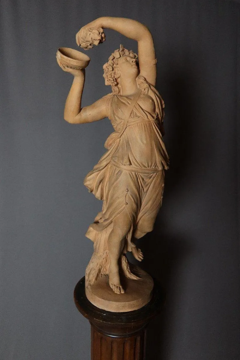 Sale Pamono Jonchery, Classical Figure, 1900s, Terracotta Sculpture