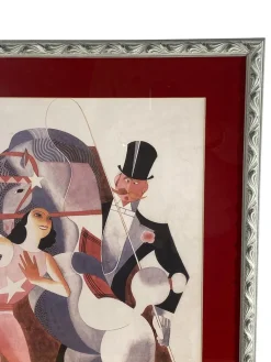 New Pamono José Sobral Almada Negreiros, Composition, Print, 1930s, Framed