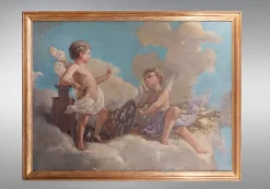 Pamono Jose Denis Belgrano, Agriculture and Industry, Oil on Canvas><noscript><img width=