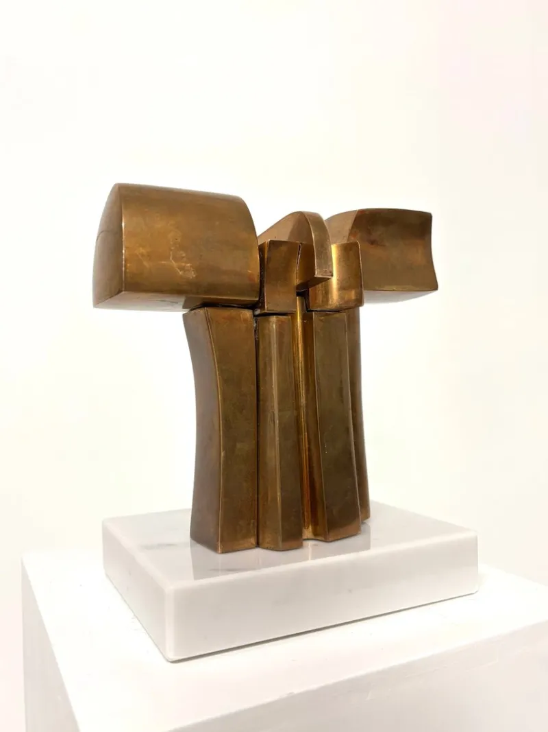 Pamono Jose Luis Sanchez, Abstract Sculpture, 1970s, Bronze