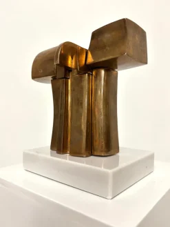 Pamono Jose Luis Sanchez, Abstract Sculpture, 1970s, Bronze