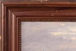 Sale Pamono Jose Pomes Abella, Barcelona Port, 1975, Oil on Canvas, Framed