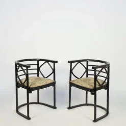 Sale Pamono Josef Hoffmann Bat Sofa and Chairs by Josef Hoffmann for Jacob & Josef Kohn, 1905, Set of 3
