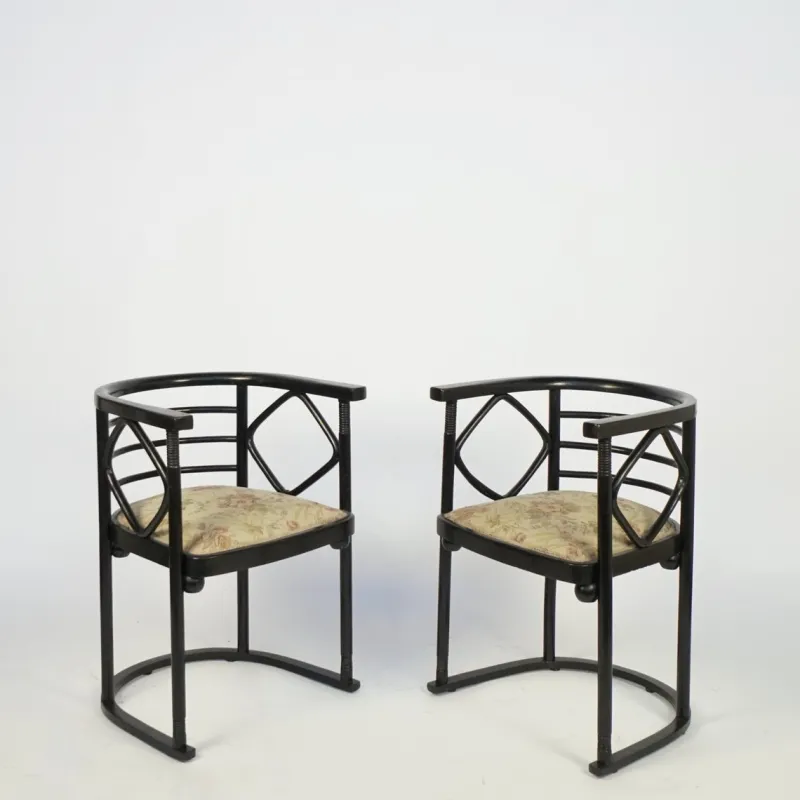 Sale Pamono Josef Hoffmann Bat Sofa and Chairs by Josef Hoffmann for Jacob & Josef Kohn, 1905, Set of 3