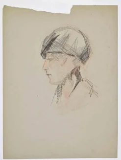 Pamono Joseph Bernard, Portrait, Pastel Drawing, 1919> Work On Paper