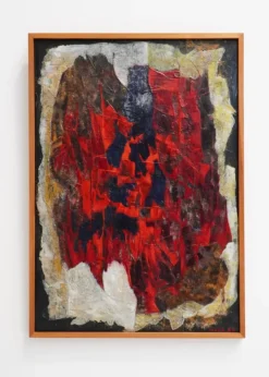 Pamono Jozef Mees, Large Abstract Composition, Oil on Board, Belgium, 1966> Mid-Century
