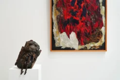 Pamono Jozef Mees, Large Abstract Composition, Oil on Board, Belgium, 1966><noscript><img width=