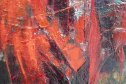 Pamono Jozef Mees, Large Abstract Composition, Oil on Board, Belgium, 1966><noscript><img width=