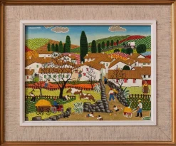 Online Pamono Juan Blancafort, The Dry Trees, 20th-century, Oil on Board, Framed