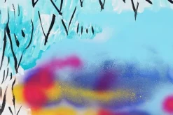 Pamono Juanjo Sáez, Bubbles Between Clouds Triptych, 2025, Mixed Media on Paper><noscript><img width=