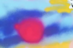 Pamono Juanjo Sáez, Bubbles Between Clouds Triptych, 2025, Mixed Media on Paper><noscript><img width=