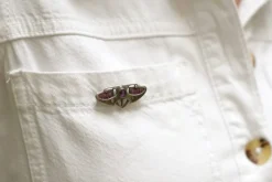Pamono Jugendstil Enameled Brooch><noscript><img width=