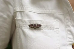 Pamono Jugendstil Enameled Brooch><noscript><img width=