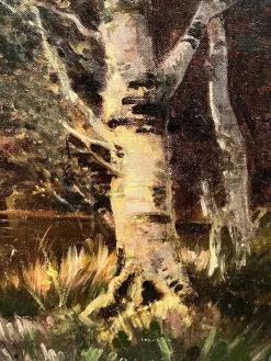Discount Pamono Jules Jequier, Sunset, Oil on Canvas