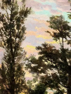 Discount Pamono Jules Jequier, Sunset, Oil on Canvas
