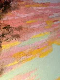 Discount Pamono Jules Jequier, Sunset, Oil on Canvas