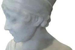 Pamono Juliette Recamier Bust, 19th Century, Marble><noscript><img width=
