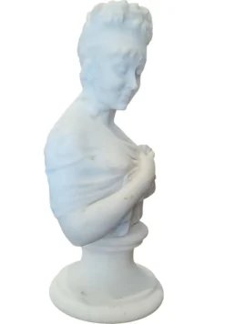 Pamono Juliette Recamier Bust, 19th Century, Marble><noscript><img width=
