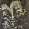 New Pamono Juraj Huliak, Crying Clown with a Collar, 2023, Pastel on Paper
