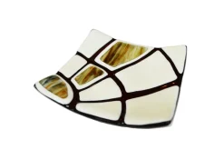 Discount Pamono Jurassico Q20 Murano with Glass Plate Ivory Amethyst and Aventurine by Stefano Birello for VéVé Glass
