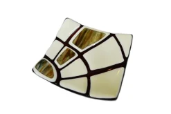 Discount Pamono Jurassico Q20 Murano with Glass Plate Ivory Amethyst and Aventurine by Stefano Birello for VéVé Glass