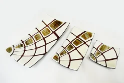 Discount Pamono Jurassico Q20 Murano with Glass Plate Ivory Amethyst and Aventurine by Stefano Birello for VéVé Glass